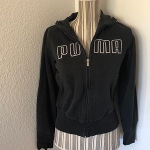 Pre-owned Puma black zip sweater
